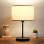 Opviq Lámpara de Mesa de Metal Crema AYD-2849